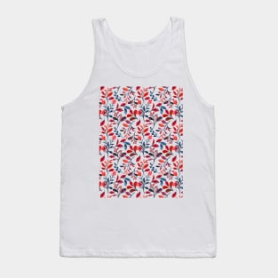 Watercolour Leaf Pattern Tank Top